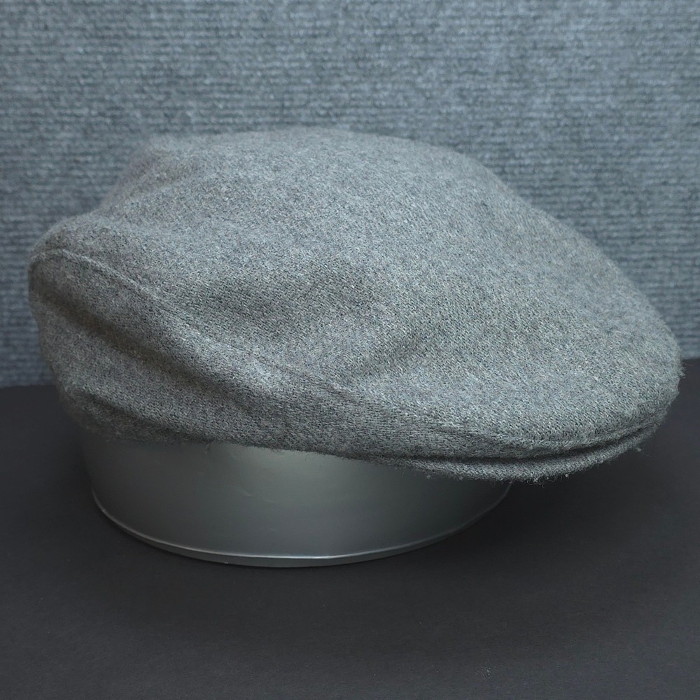 Vintage United Hatters Hat Flat Cap Newsboy‎ Mens Small Grey Made In USA Wool